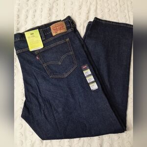 Levi’s Men's 502 Taper Flex Big & Tall Jeans 52x31 Dark Wash